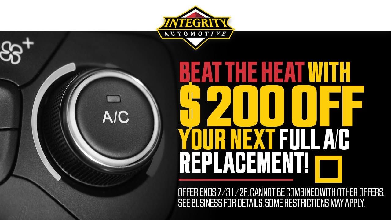 $200 off your next full A/c Replacement. Expires 7/31/26