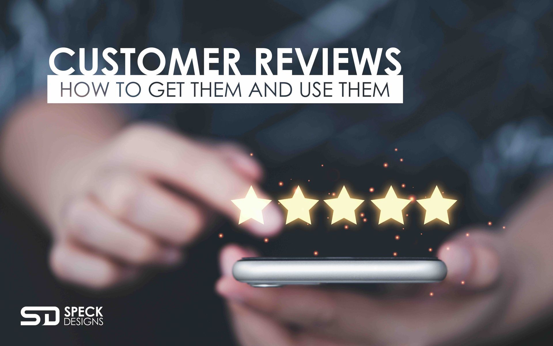 A person is holding a cell phone with five stars on it.