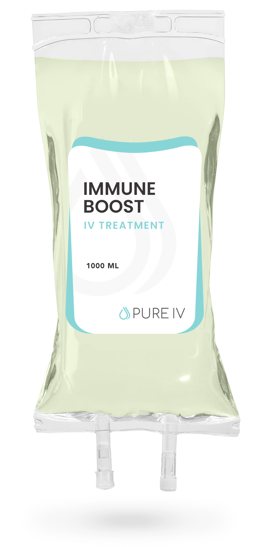 IV bag labeled