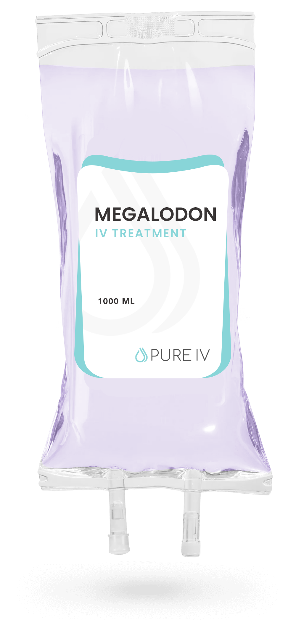 IV bag labeled 