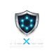 Shield logo with glowing blue network emblem and the text “NEXUS Protection Group”
