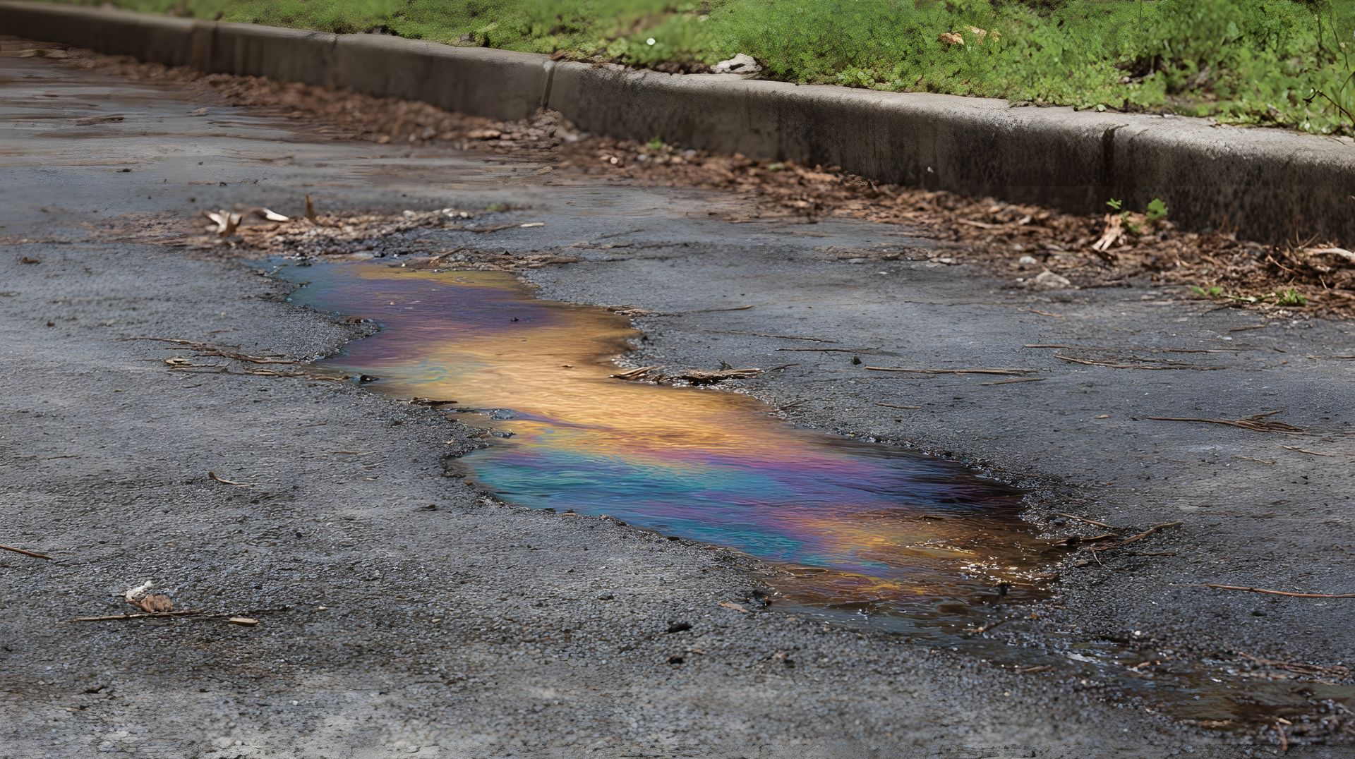 Standing water from damaging the driveway