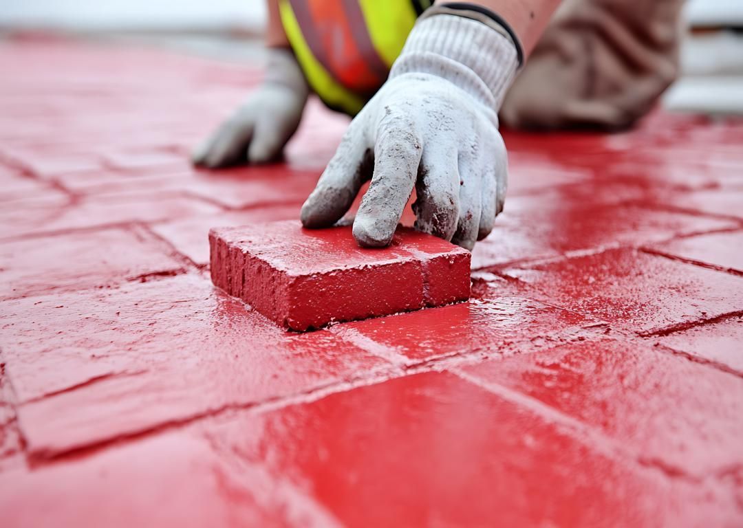 stamped concrete vs pavers