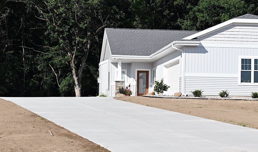 Concrete driveway repair in Castle Rock, Denver, CO area.