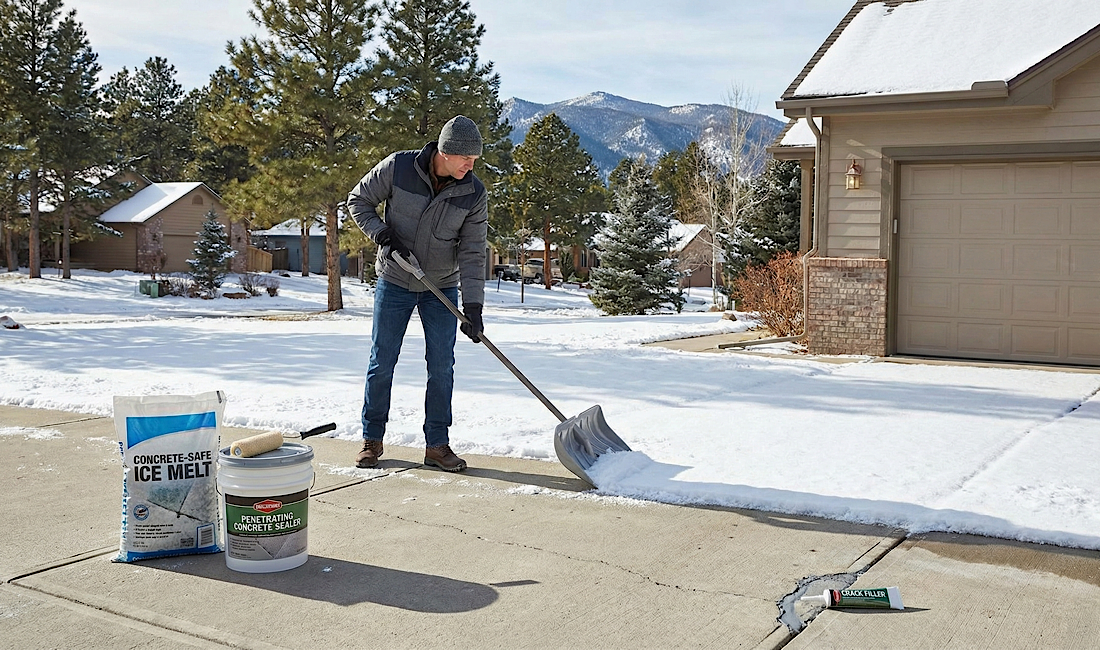 Prep your concrete driveway for Colorado winter