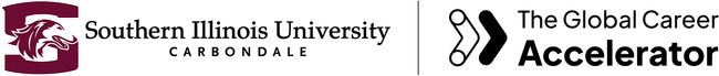 SIU Carbondale University and The Global Career Accelerator logos