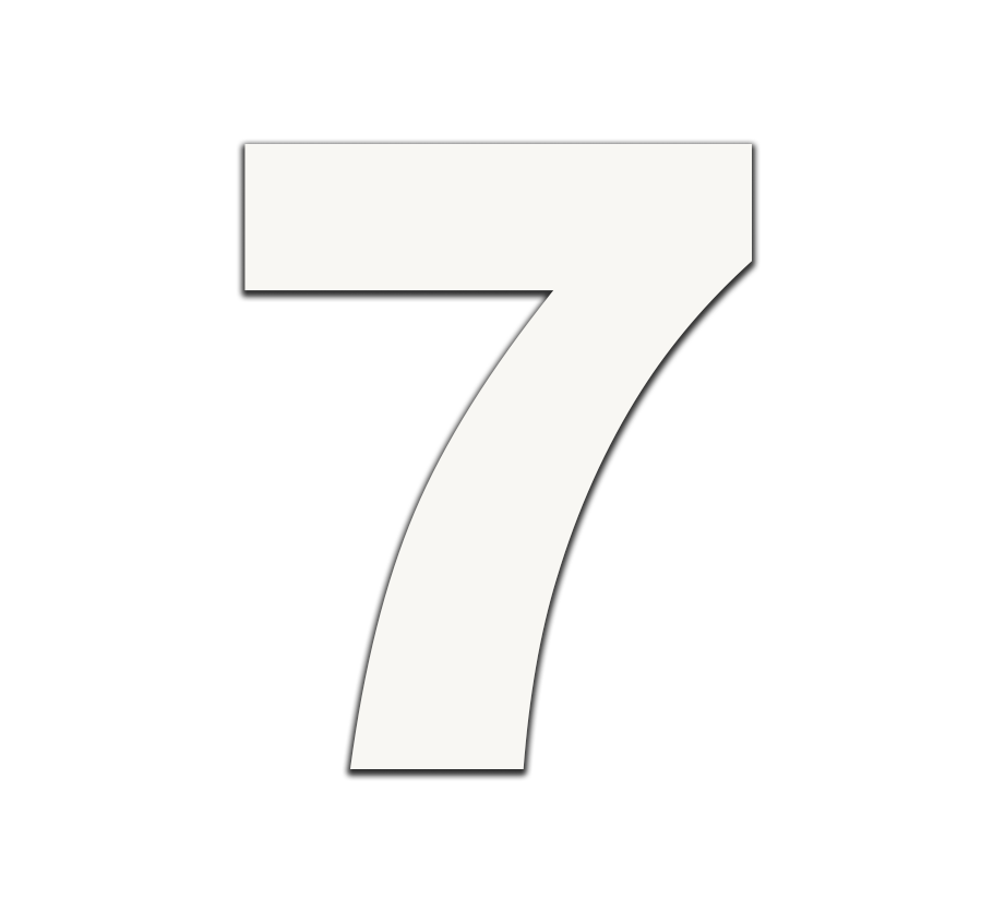 Piepschuim cijfer 7
