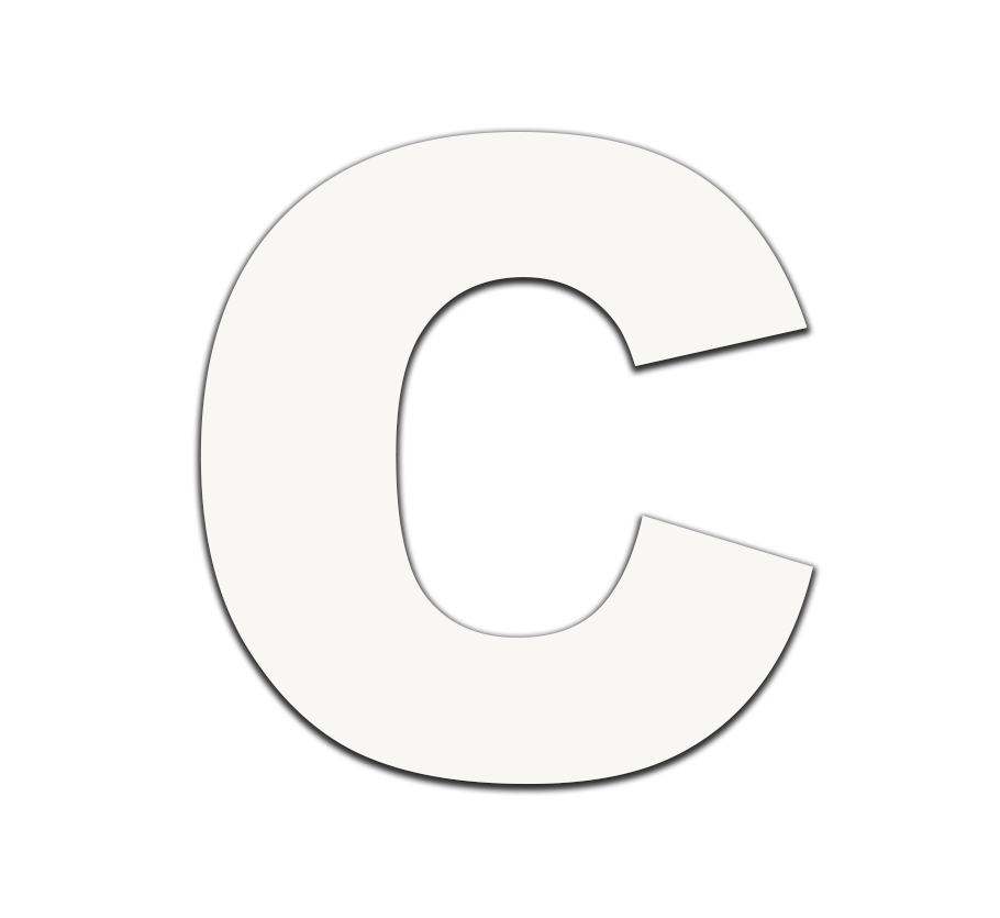 Piepschuim letter C
