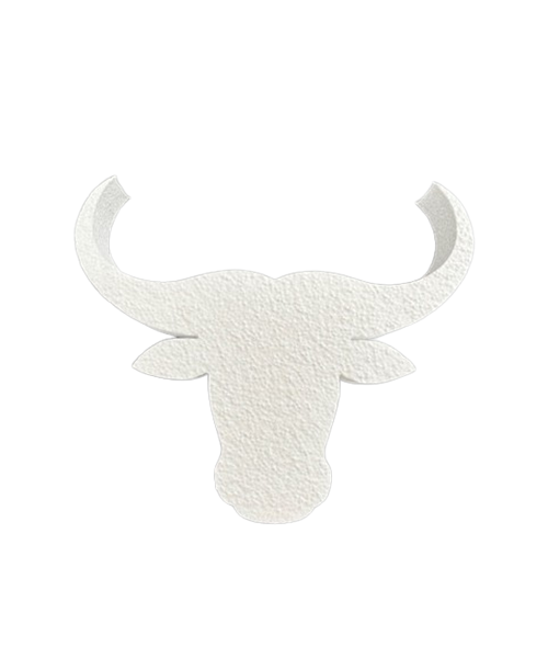Buffel voor op wand