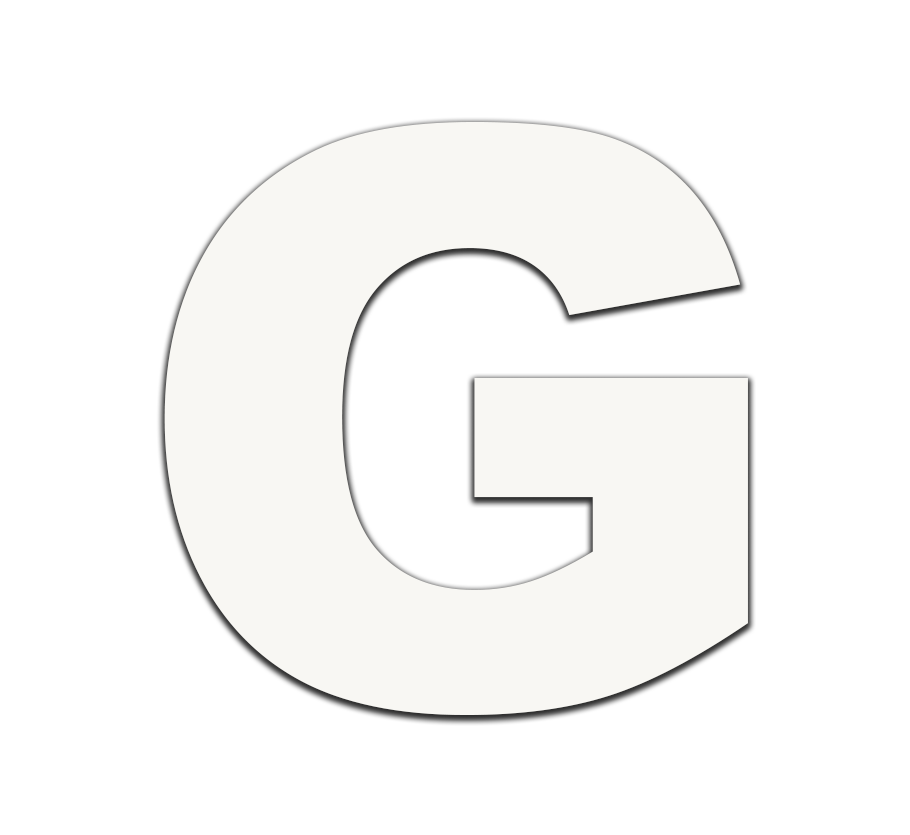 Piepschuim letter G