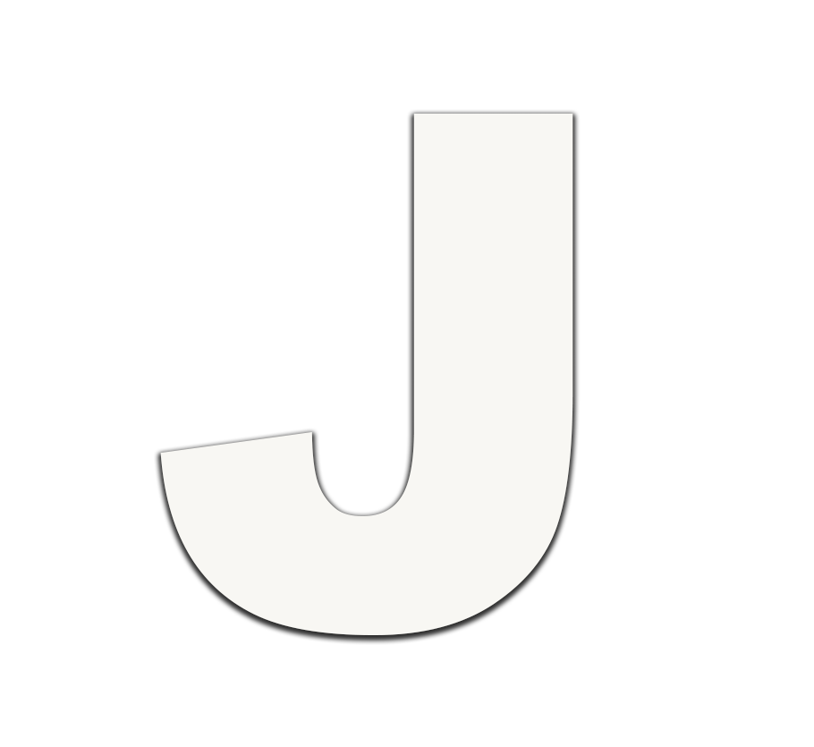 Piepschuim letter J