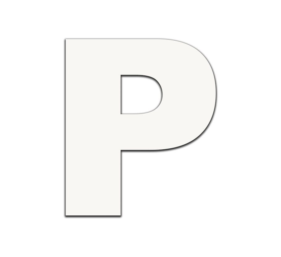 Piepschuim letter P