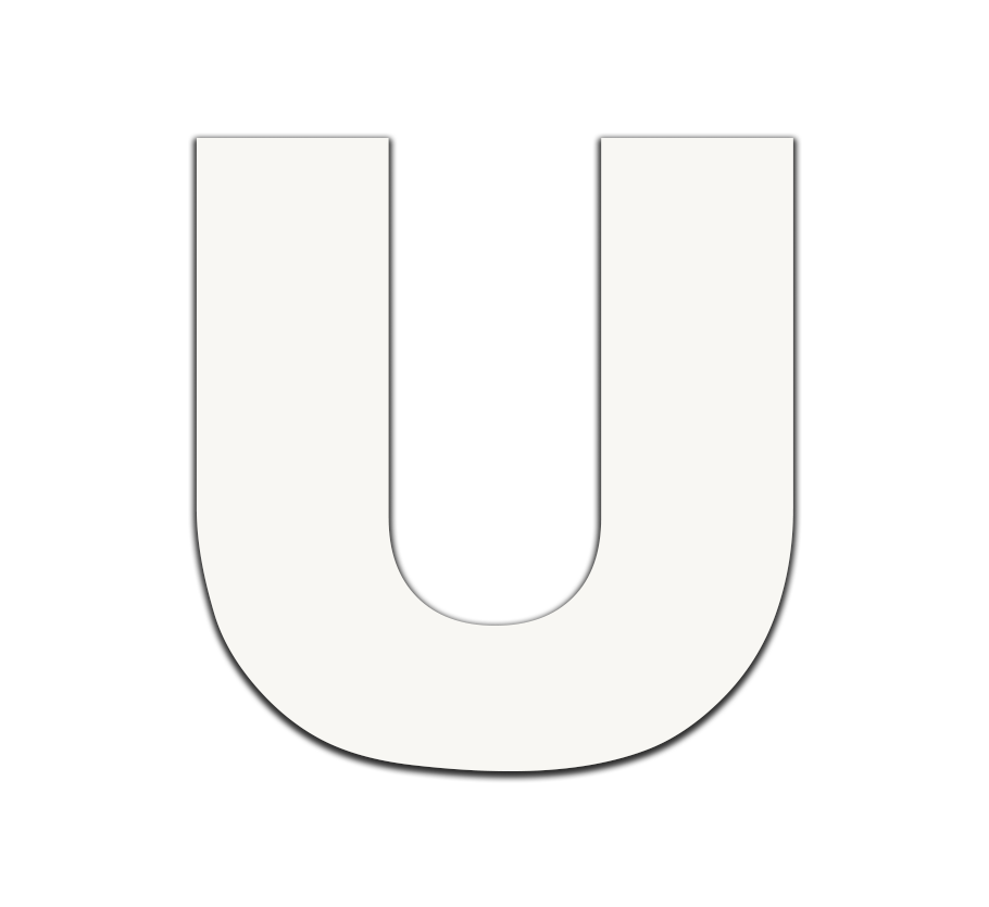 Piepschuim letter U