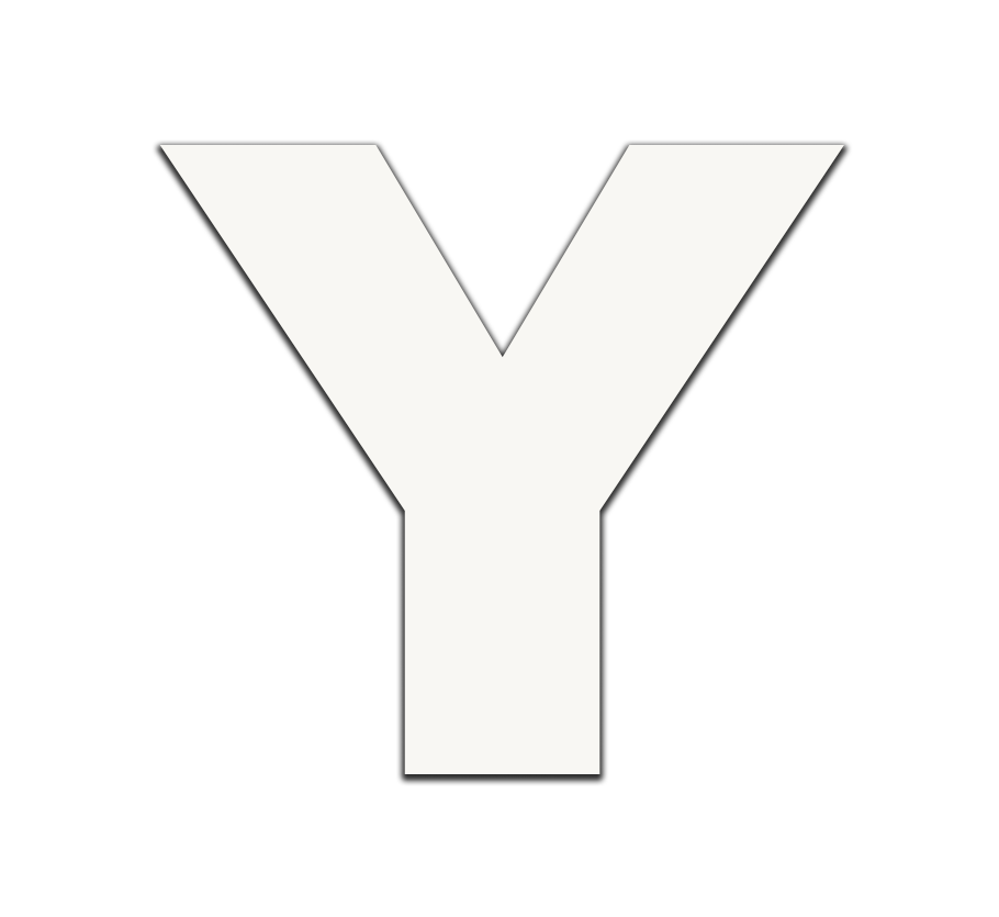 Piepschuim letter Y