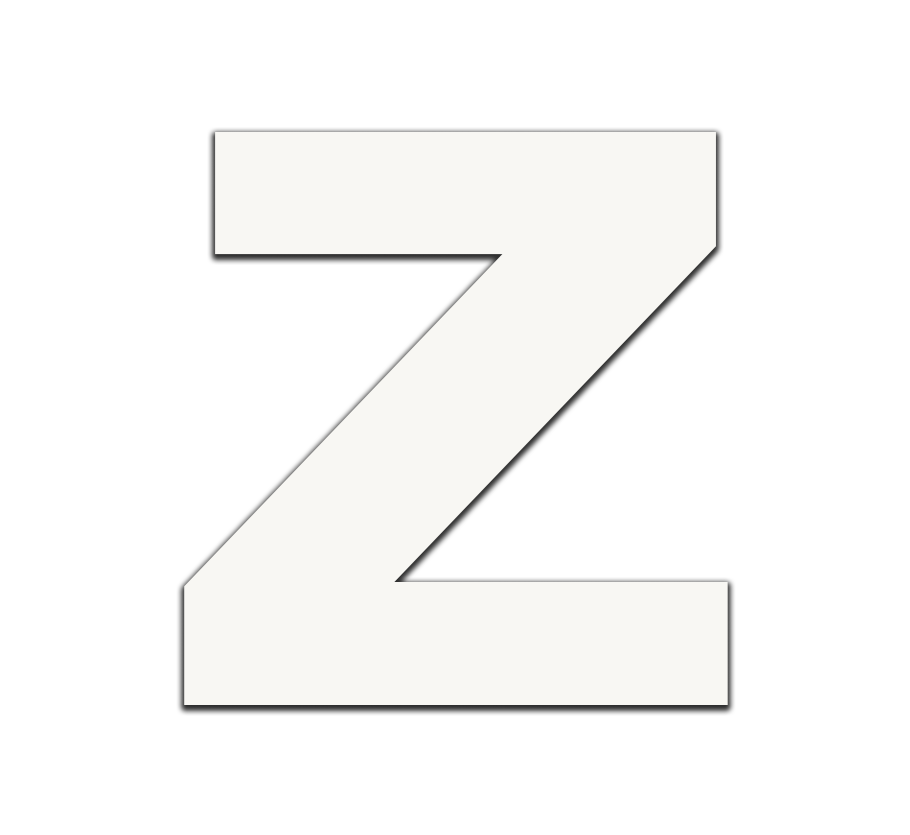 Piepschuim letter Z