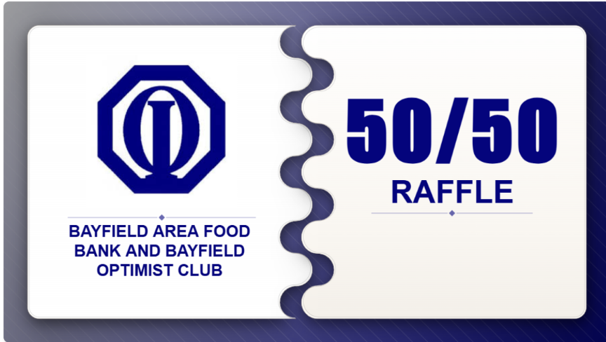 This mis an image of the 50/50 fundraiser ticket.