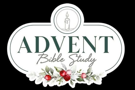 This is a poster for an Advent Bible Study session.