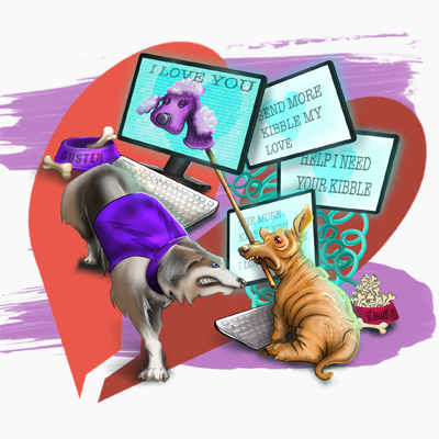 This is a graphic for romance scams.