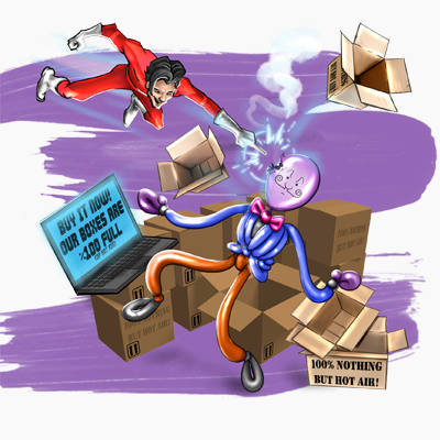 This is the graphic for the purchase of merchandise scam.