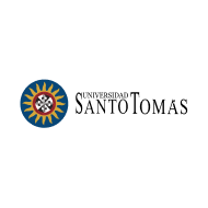Un logotipo para la universidad santo tomas con un sol en un circulo.