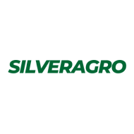 El logotipo de Silveragro es verde y blanco sobre un fondo blanco.