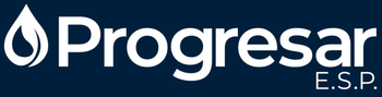 Se muestra un logotipo de Progressor ESP sobre un fondo blanco.