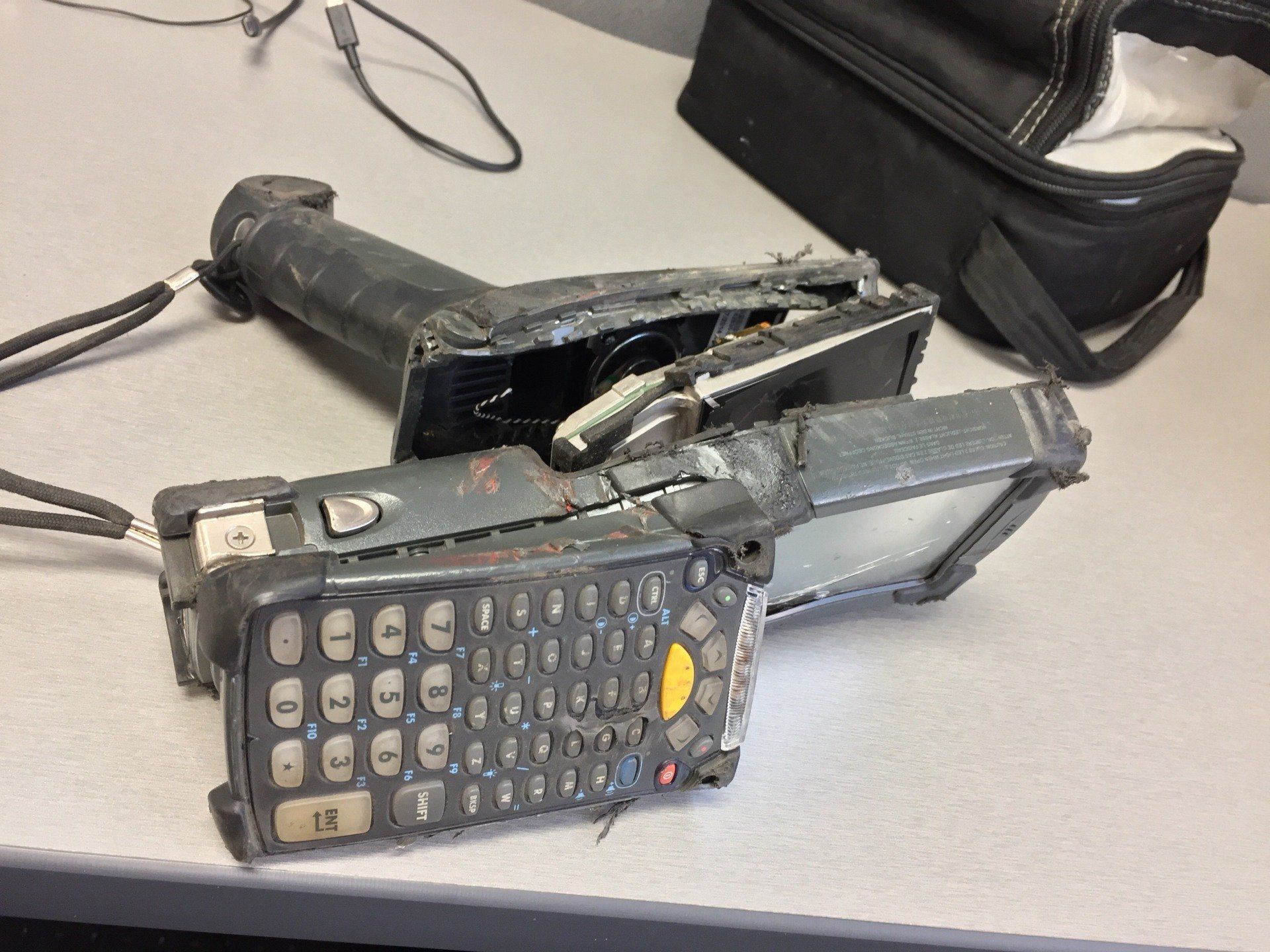 Broken zebra-MC65 ready for repair