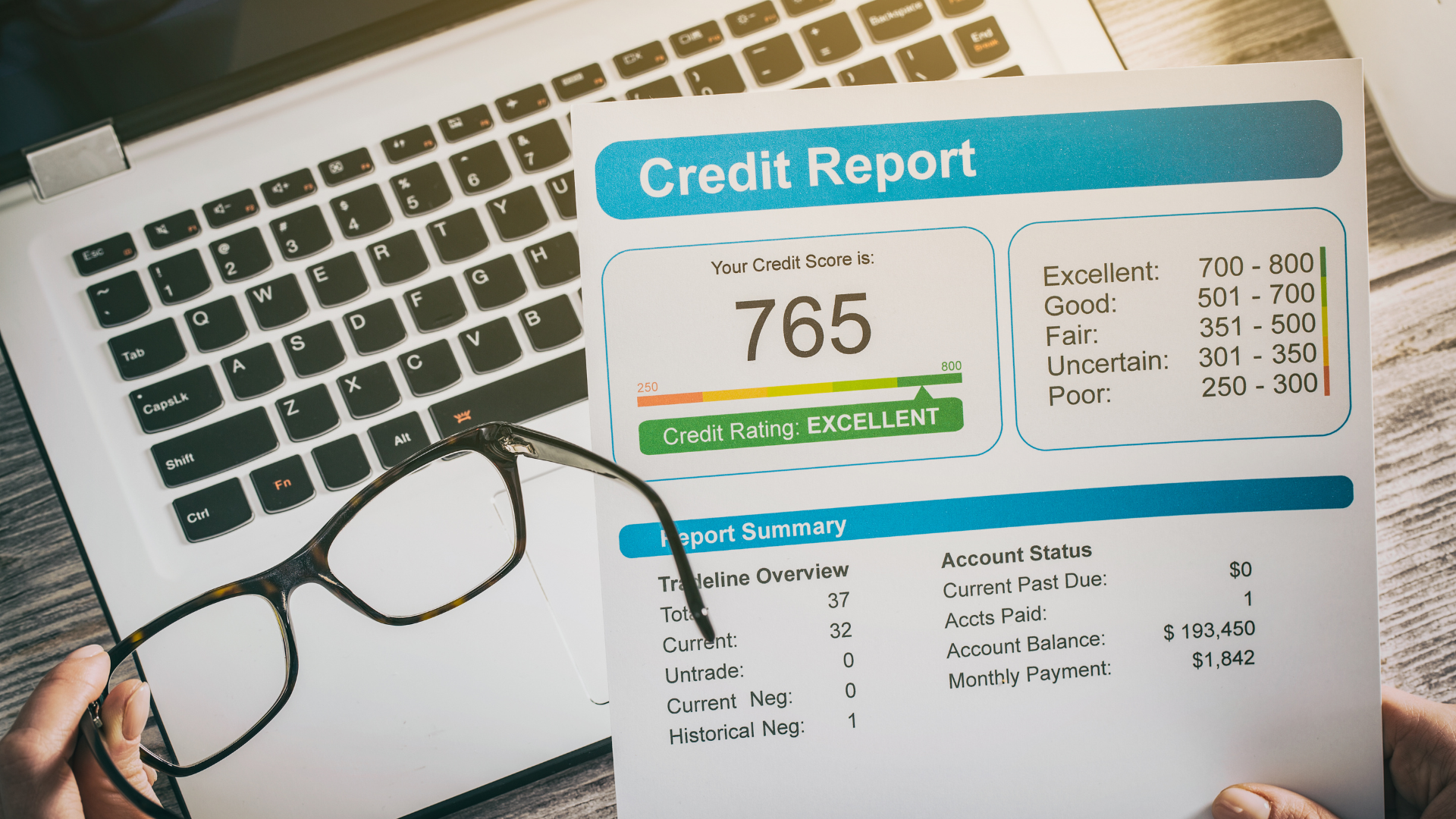 reviewing credit report