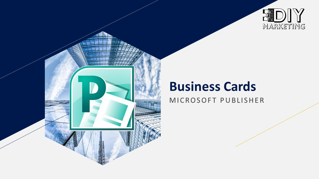 How to make business cards in microsoft publisher