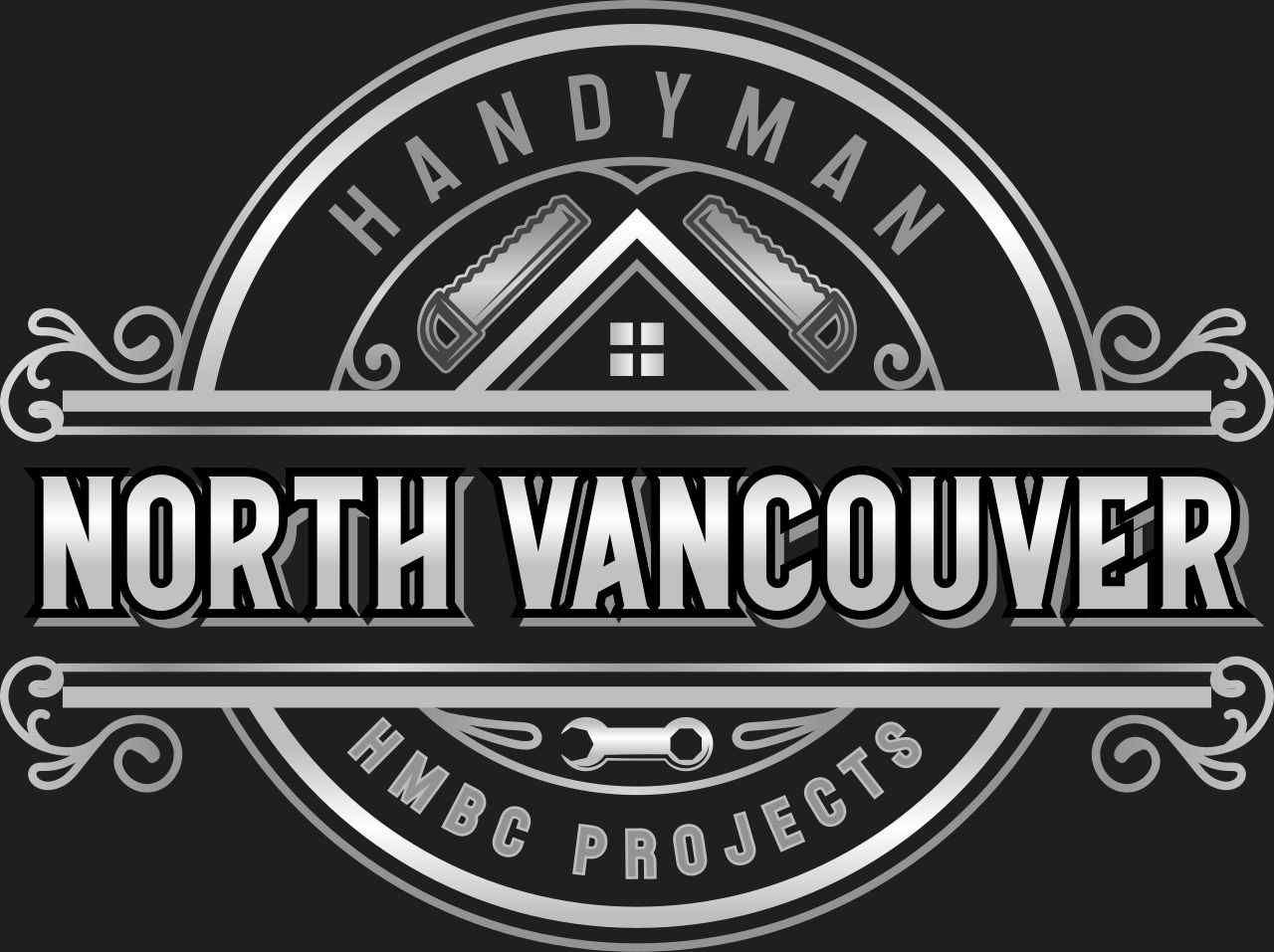A monochrome circular logo for