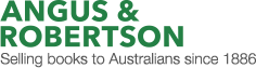 Angus & Robertson logo: green text on a white background, 