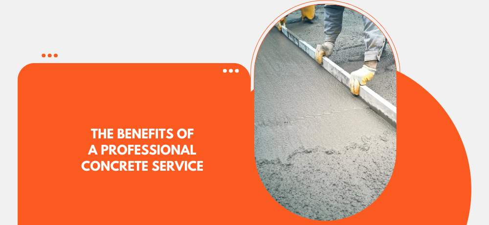 A group of construction workers are installing concrete sidewalks at home.