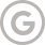 The letter g is in a circle on a white background.