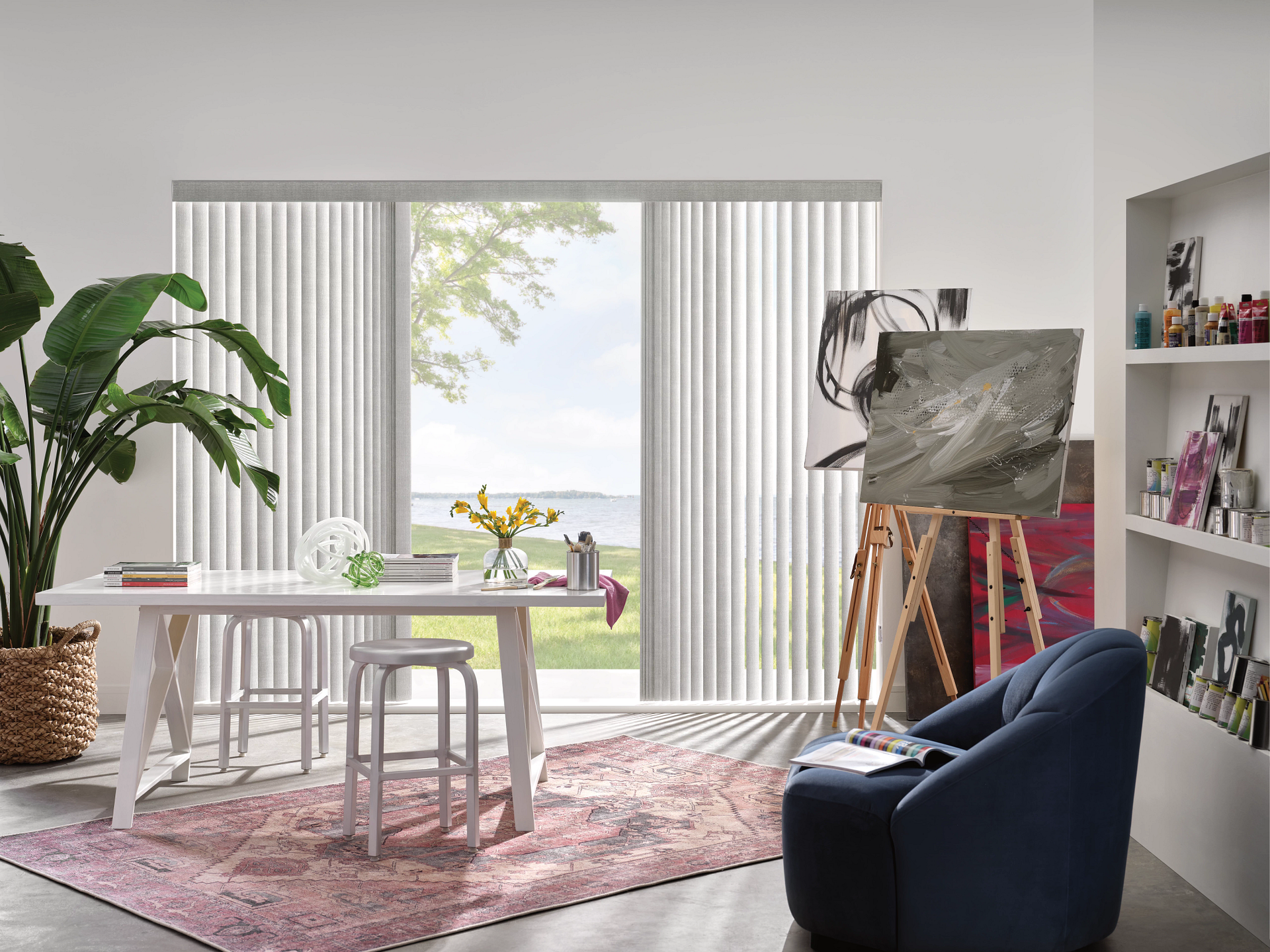 Hunter Douglas Somner™ Vertical Blinds near Warrington, Pennsylvania