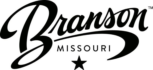 Branson, Missouri script logo with star icon