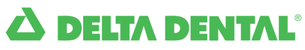 Delta Dental logo with green geometric icon and blue text
