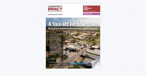Magazine cover with aerial cityscape and headline “A face-lift for downtown”