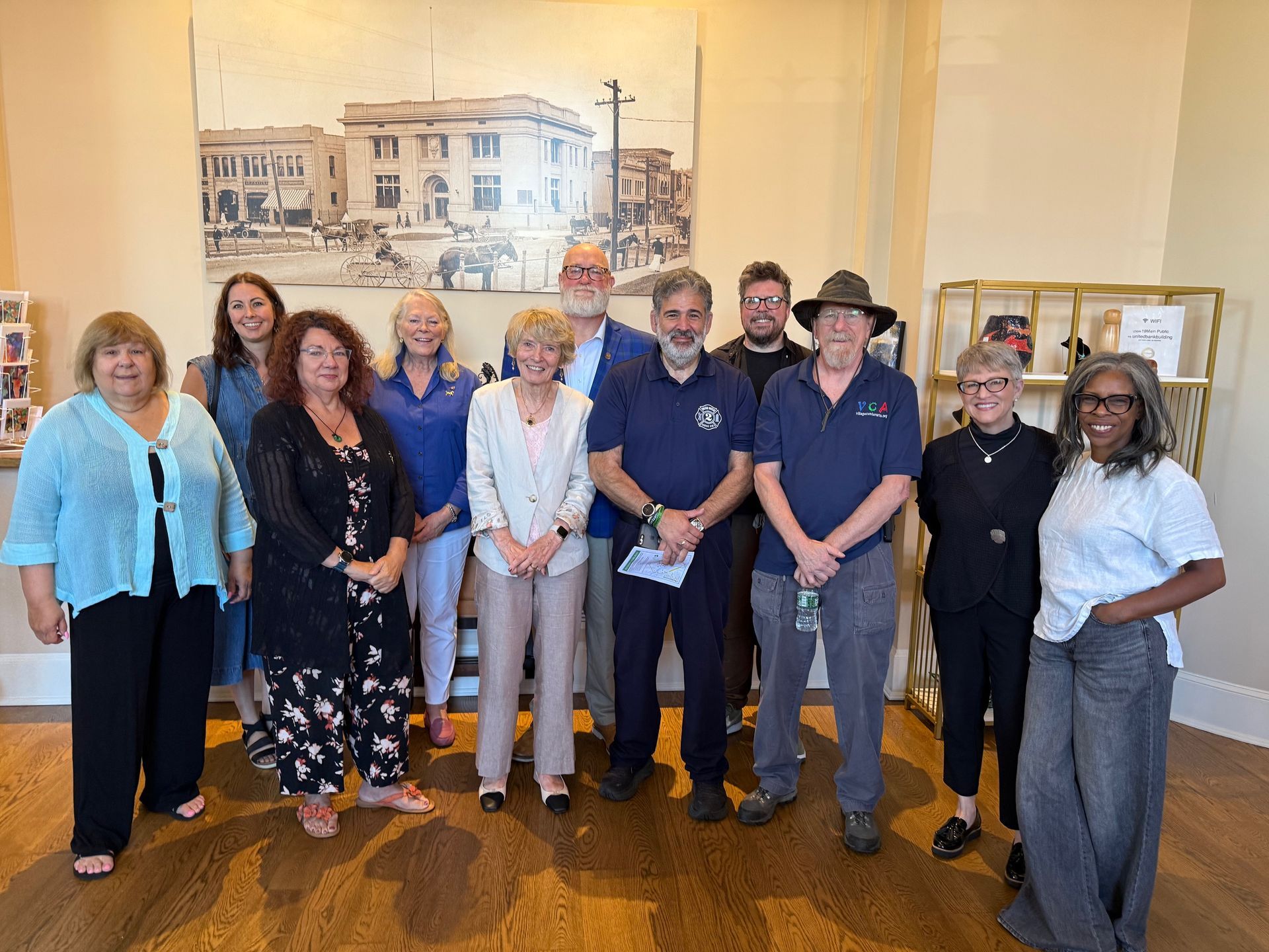 New Milford Cultural District Committee celebrates the district's official state designation.