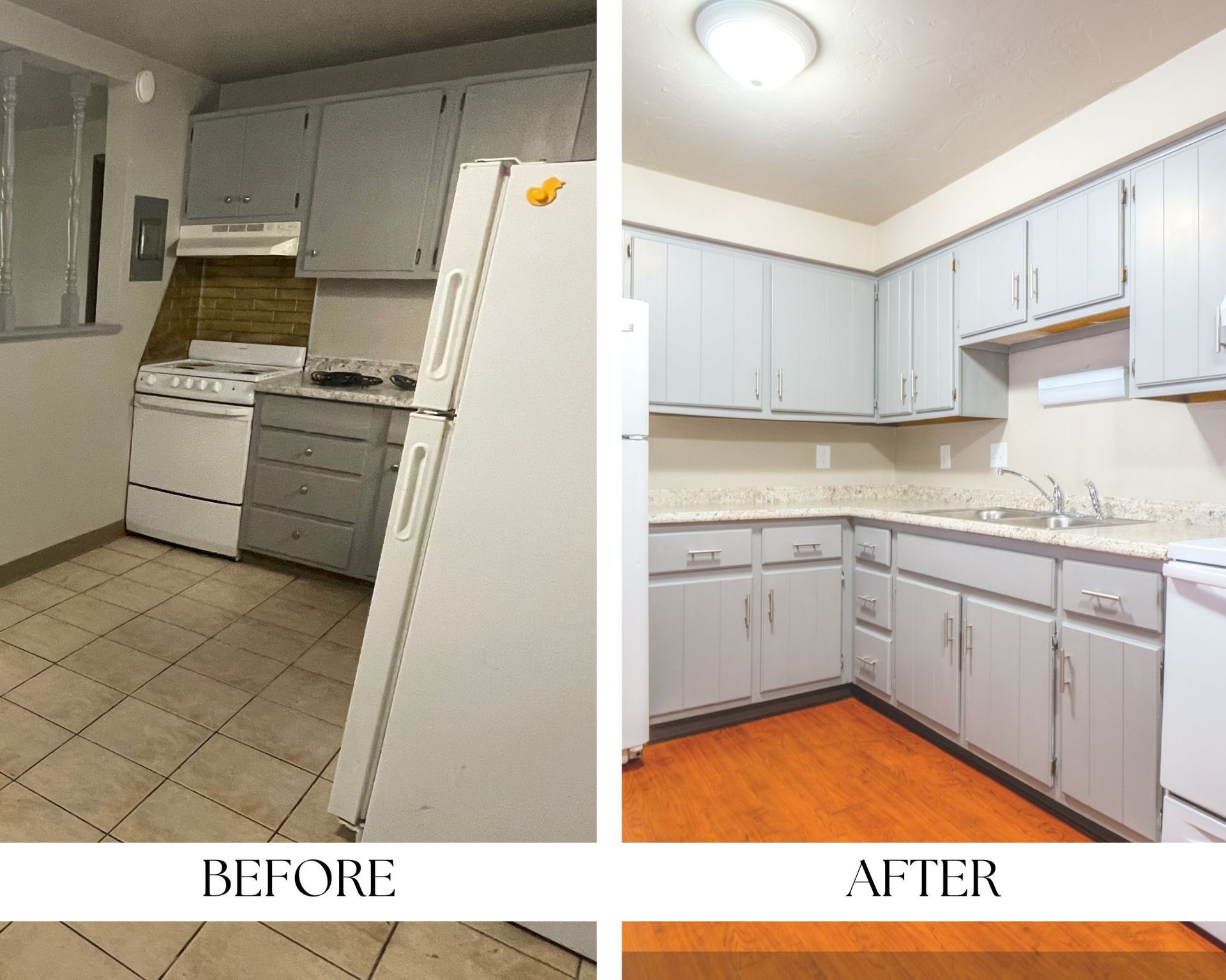 before after kitchen