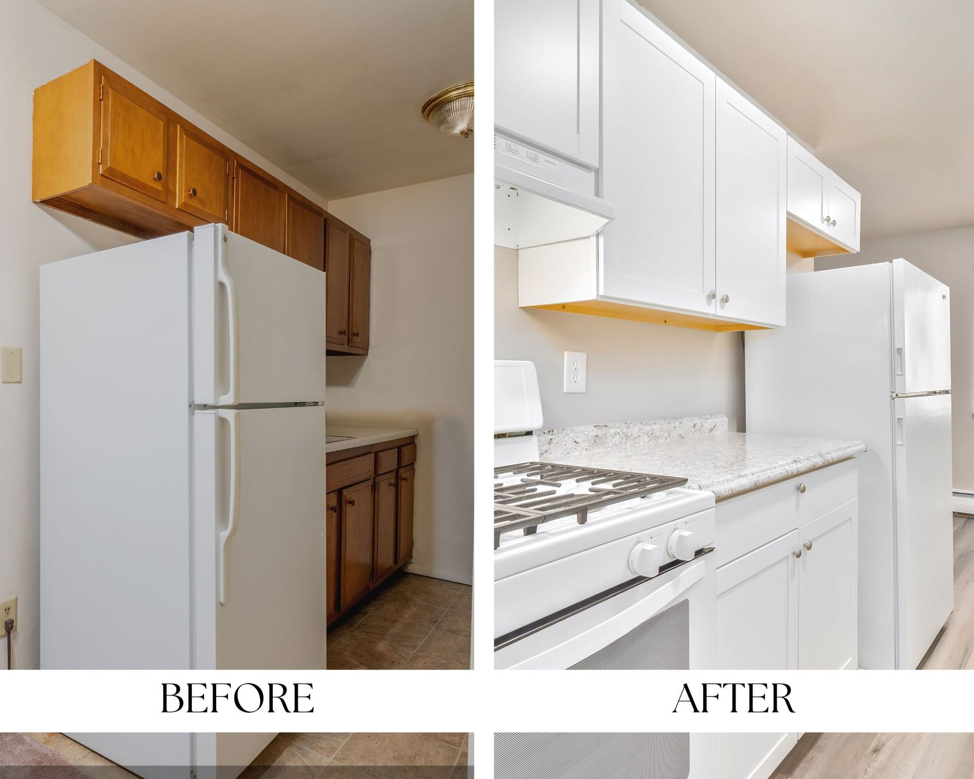 before after kitchen