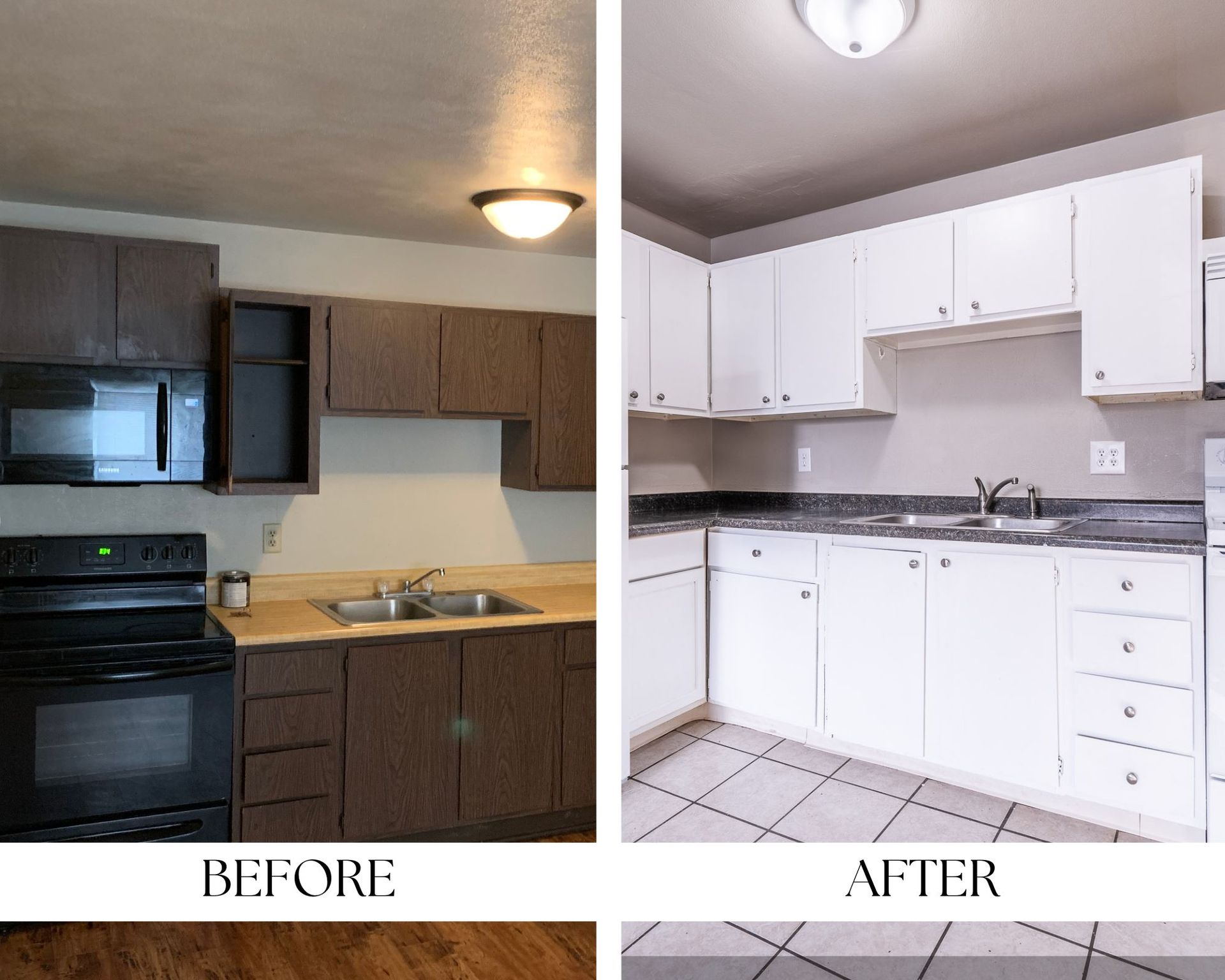 before after kitchen