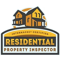 InternACHI certified residential property inspector logo with house icon in orange, black, and gray