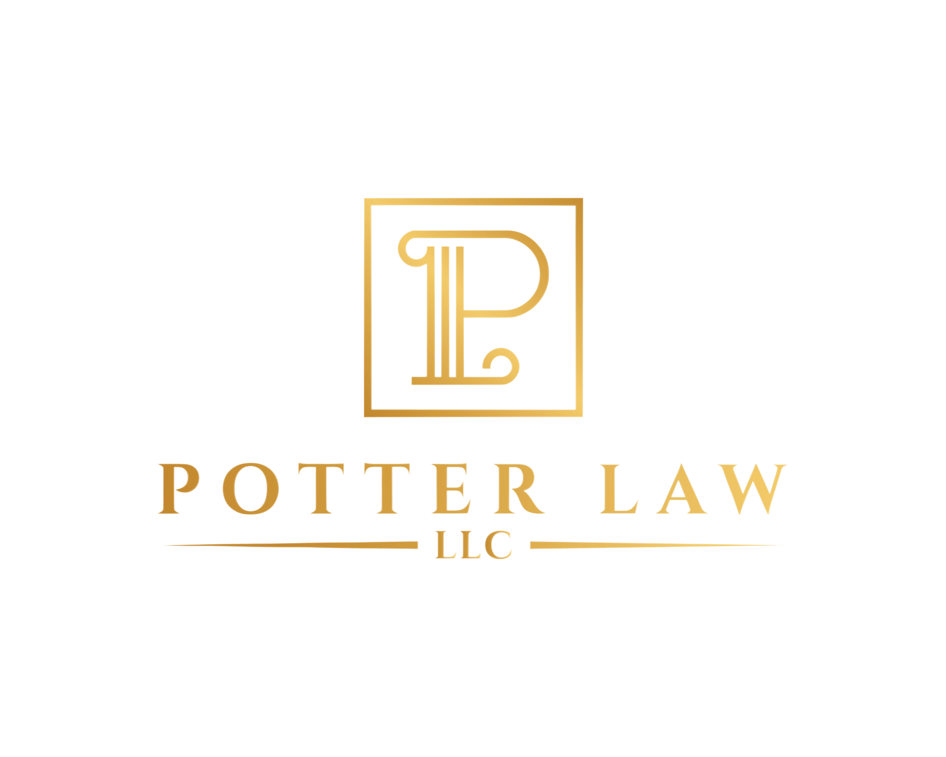 A logo for a law firm with a letter m and scales of justice.