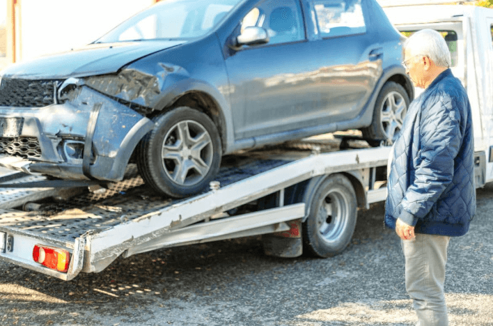 Local towing company services broken car in prosper, TX