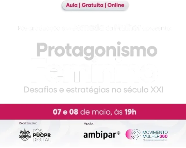 Um cartaz para um evento brasileiro chamado protagonismo