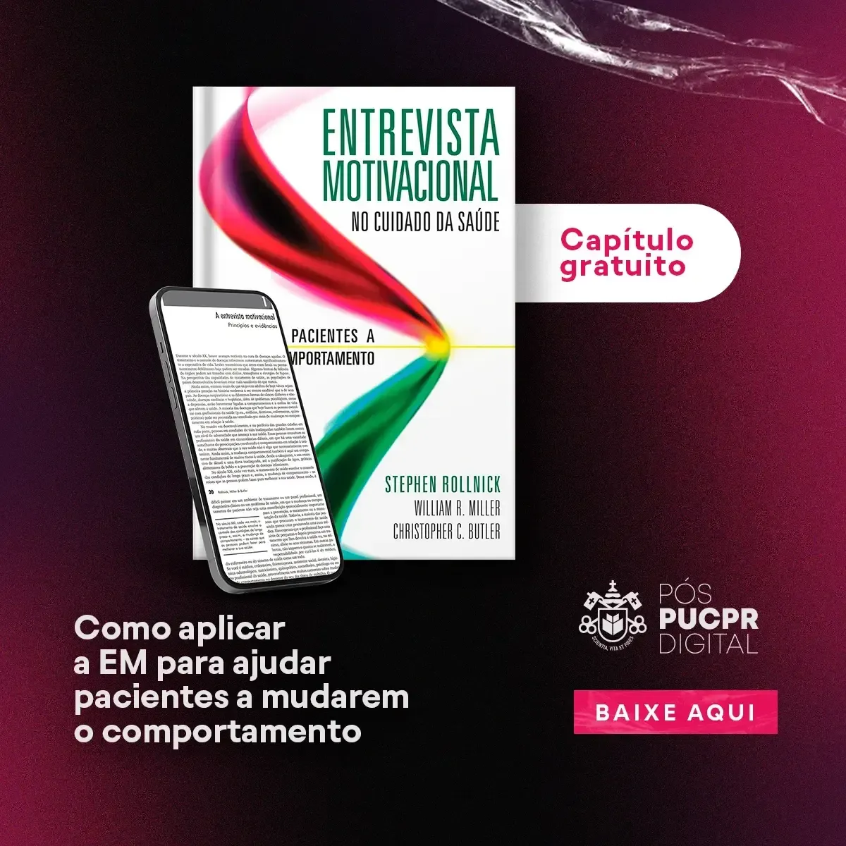 An advertisement for a book titled entrevista motivacional
