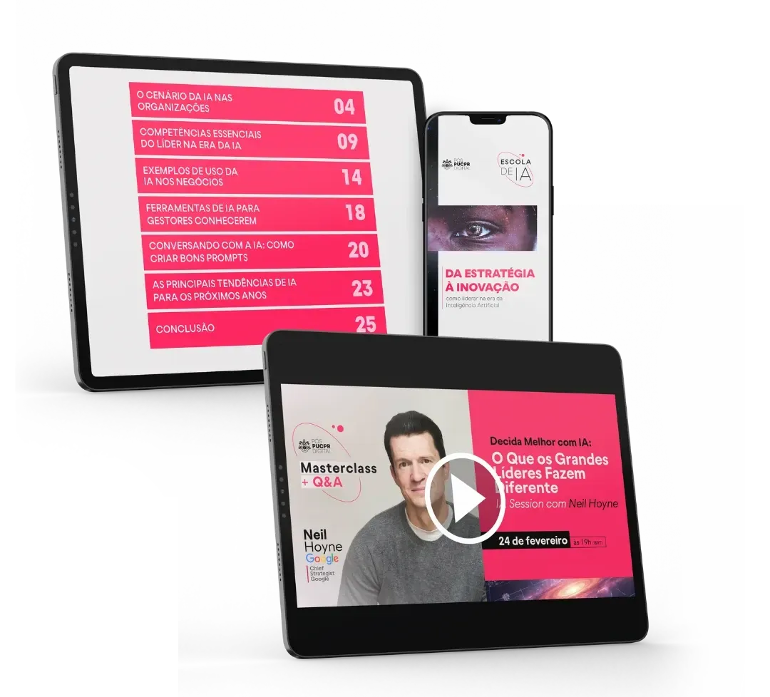 Um tablet com uma tela roxa que diz neuroeducacao