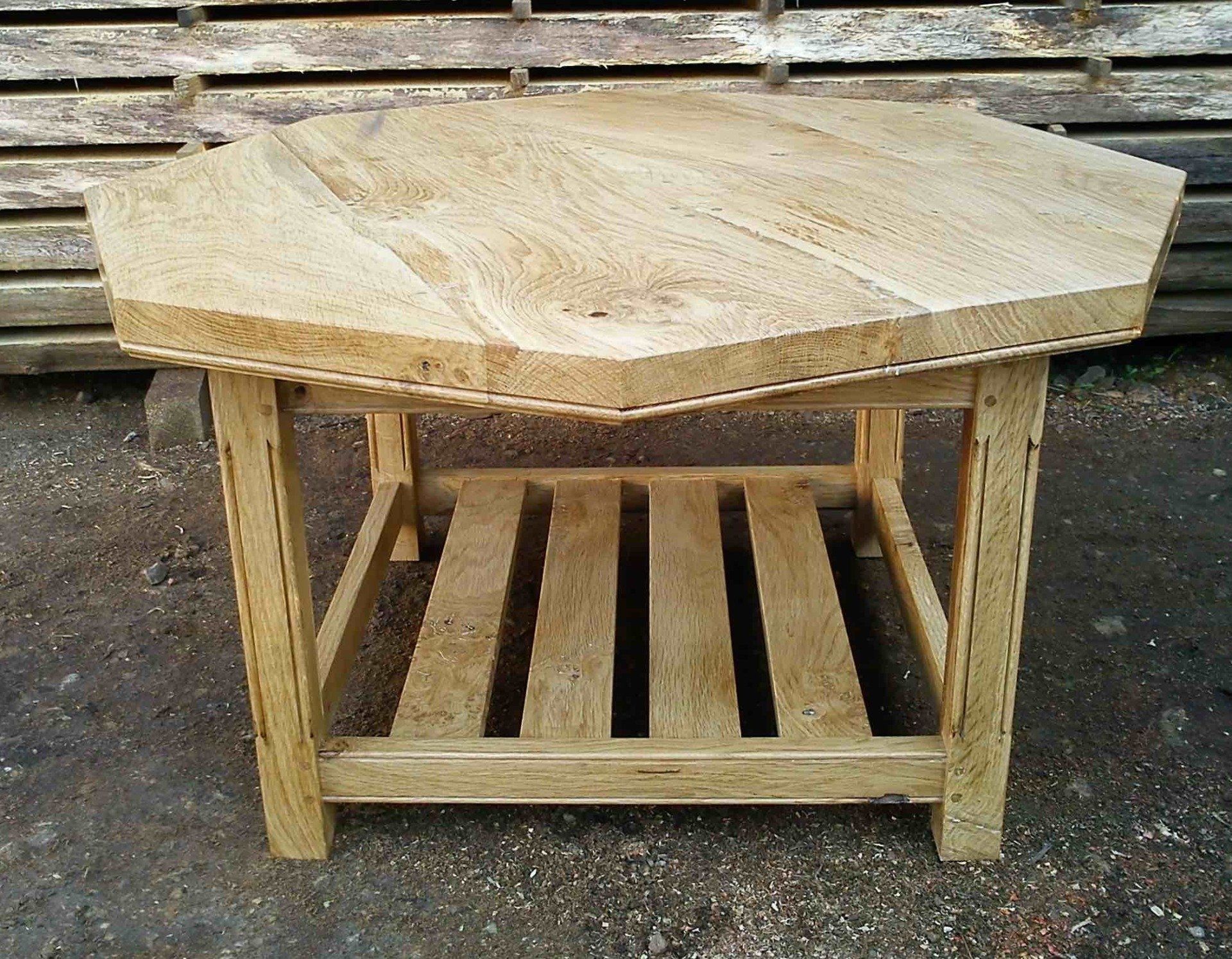 Finished in the natural colour of English Oak the whole table is sealed and waxed with pure beeswax. - £1350