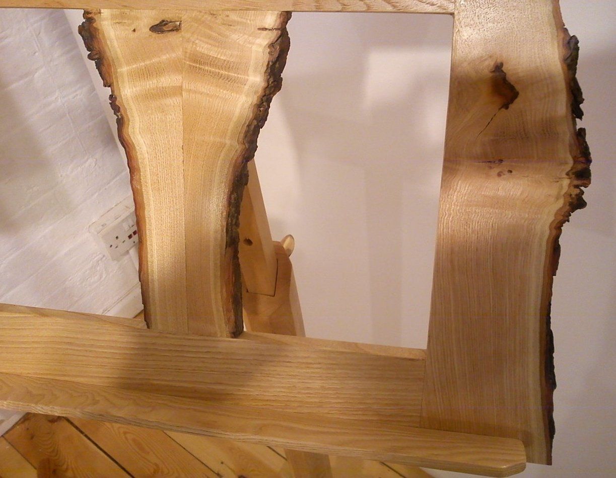 image of a adjustable music stand in sweet chestnut made by Patrick Turk the owner of Forest 2 Furniture using timber milled and dried by him