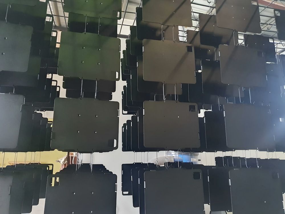 A Bunch Of Black Squares Hanging From The Ceiling — ADK Coatings In Boyne Island, QLD